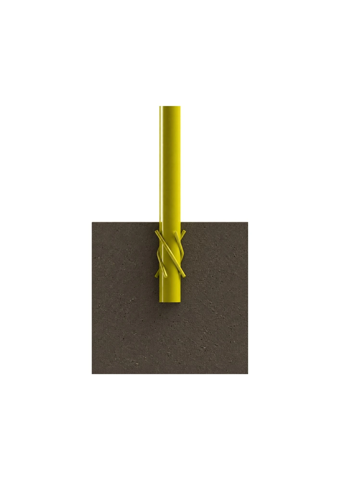 Diagrama — Bollard Base Dupla em formato u engastado