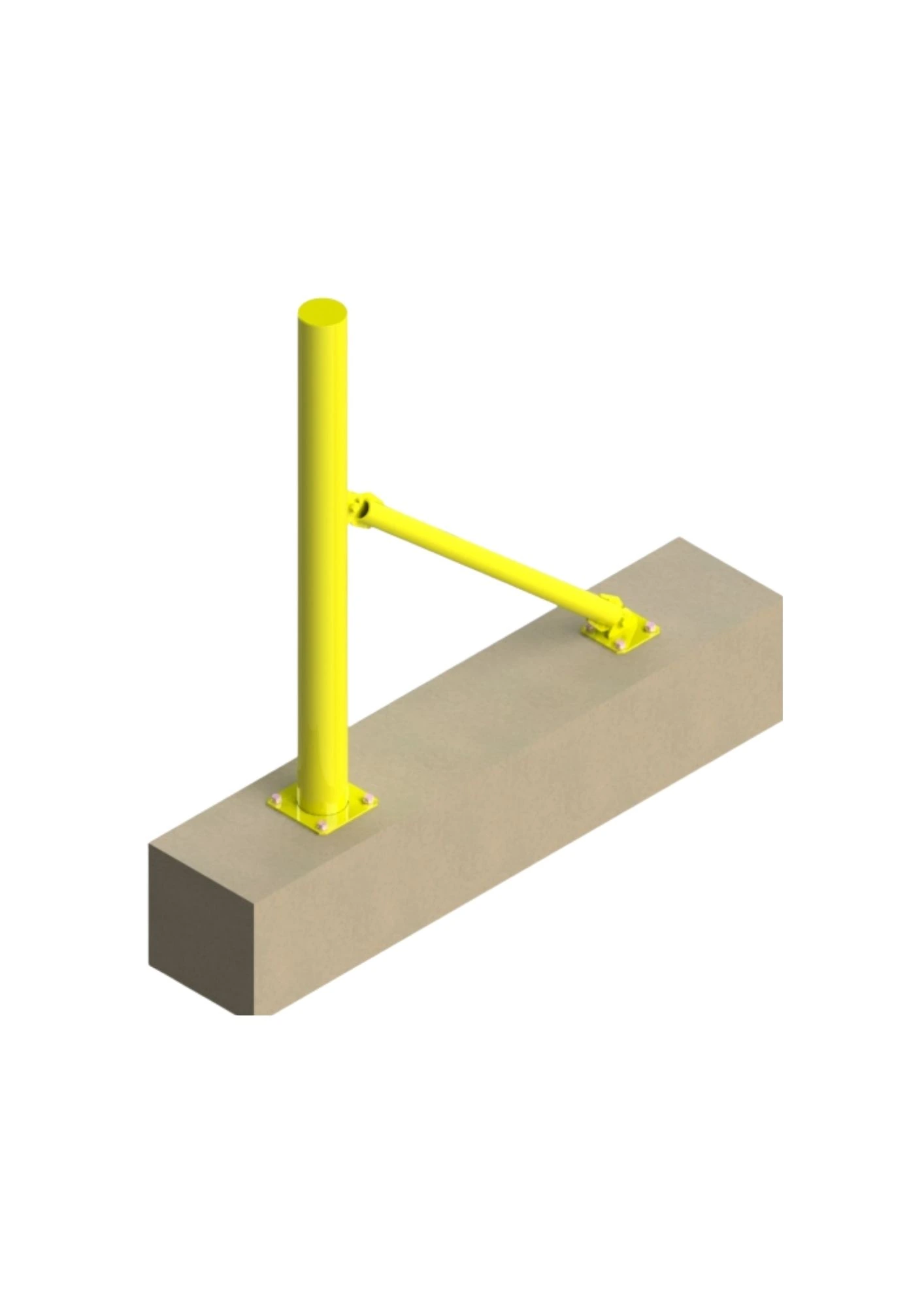 Diagrama — Bollard Fixo Parafusado com Mão Francesa