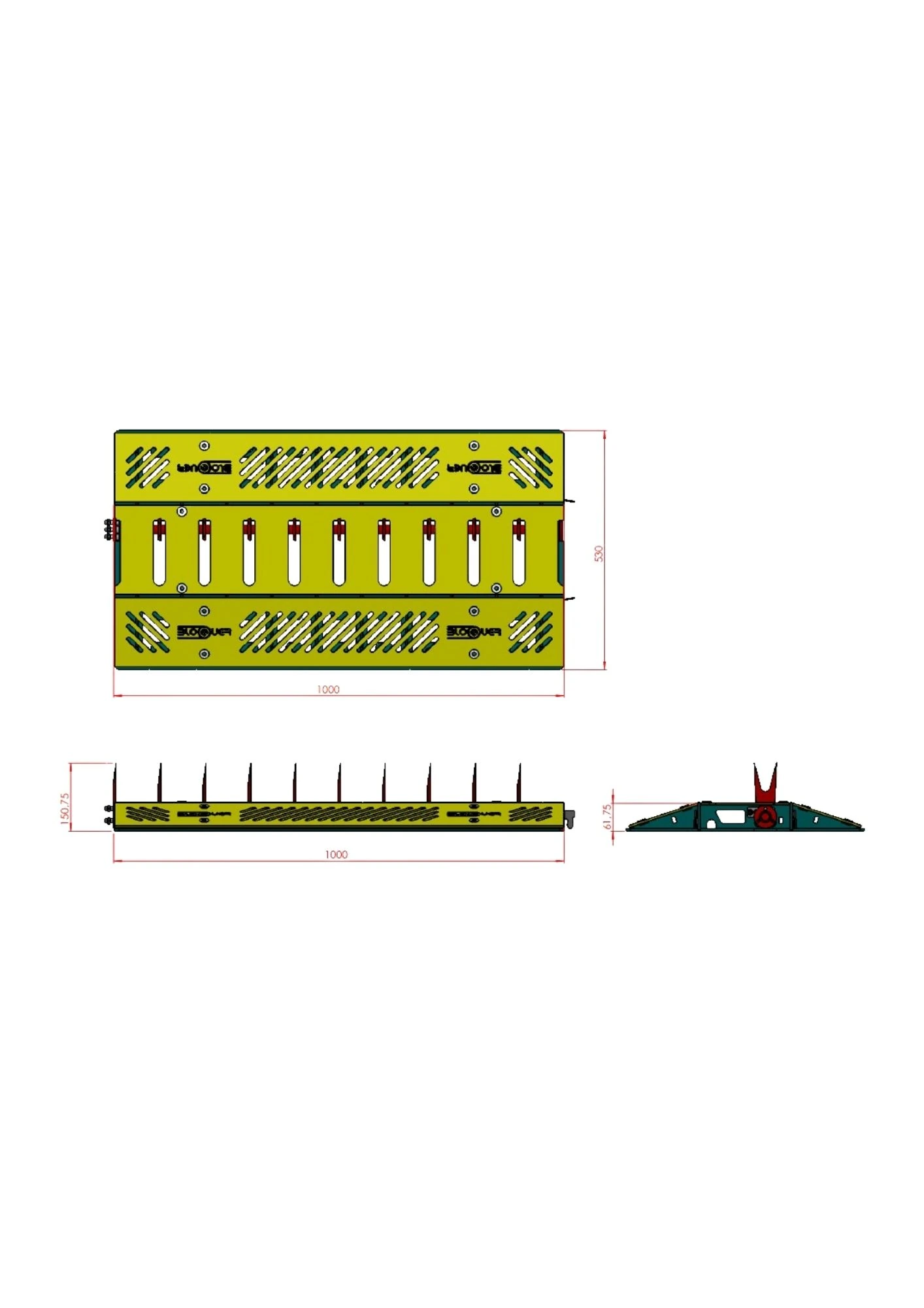 Diagrama — Dilacerador de Pneus tiger Ramp
