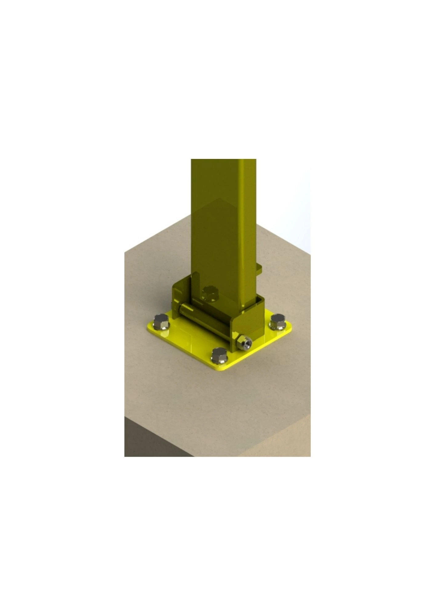 Diagrama — Bollard Guarda-Vagas Articulado Retangular