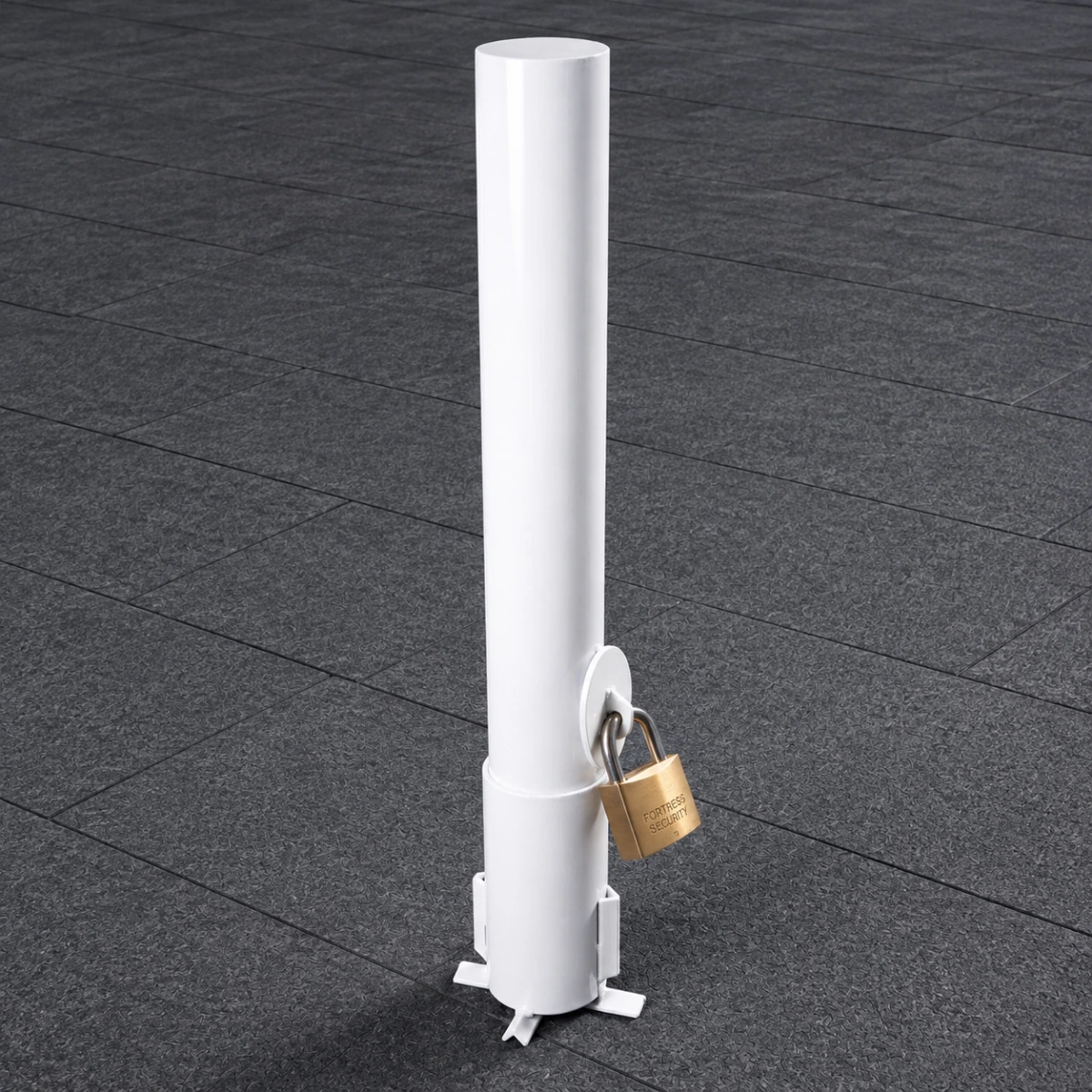 Bollard Removível com Suporte para Cadeado