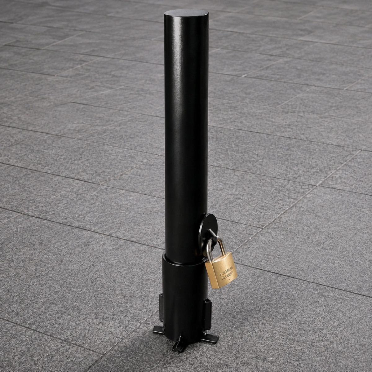 Bollard Removível com Suporte para Cadeado