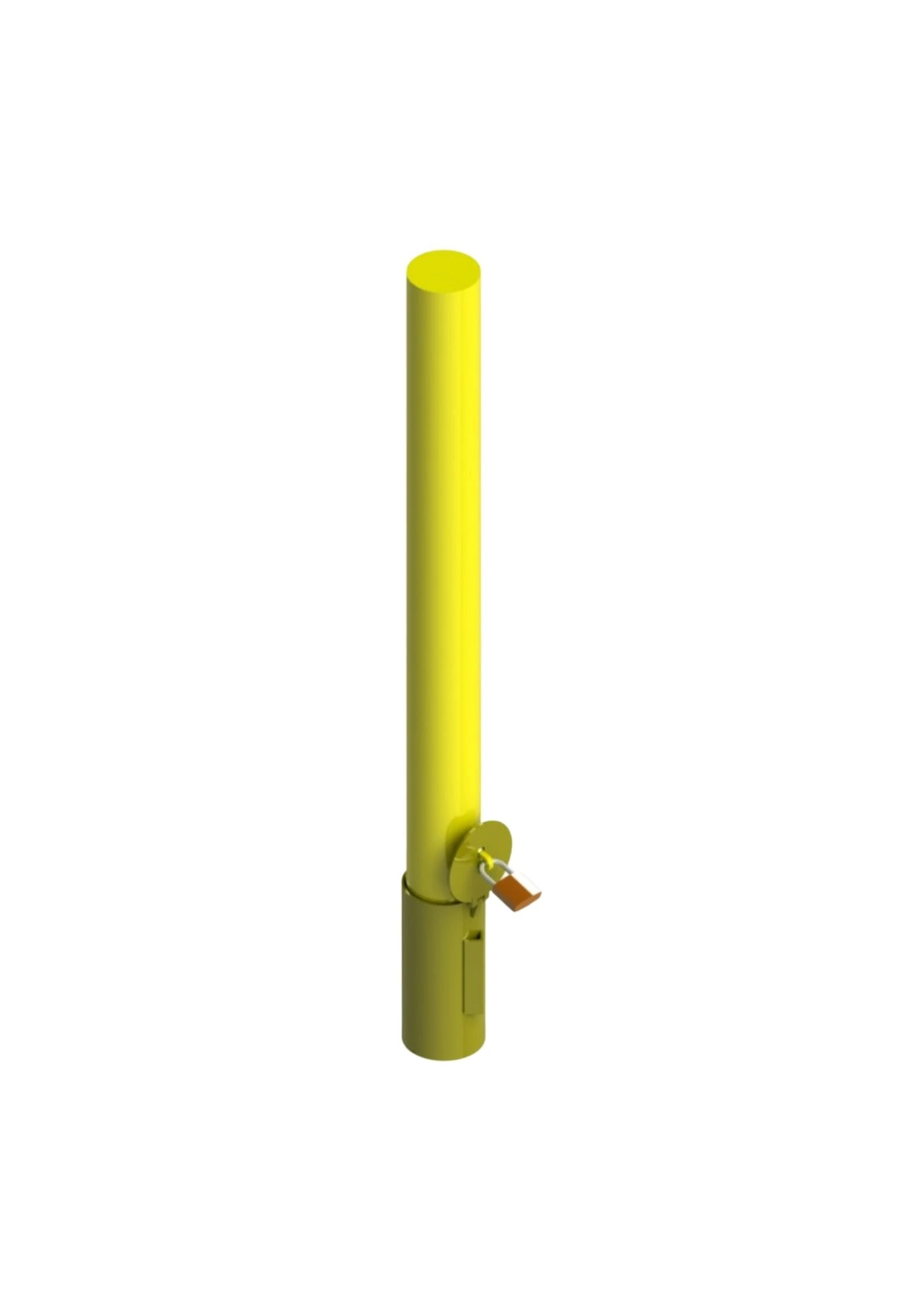 Diagrama — Bollard Removível com Suporte para Cadeado