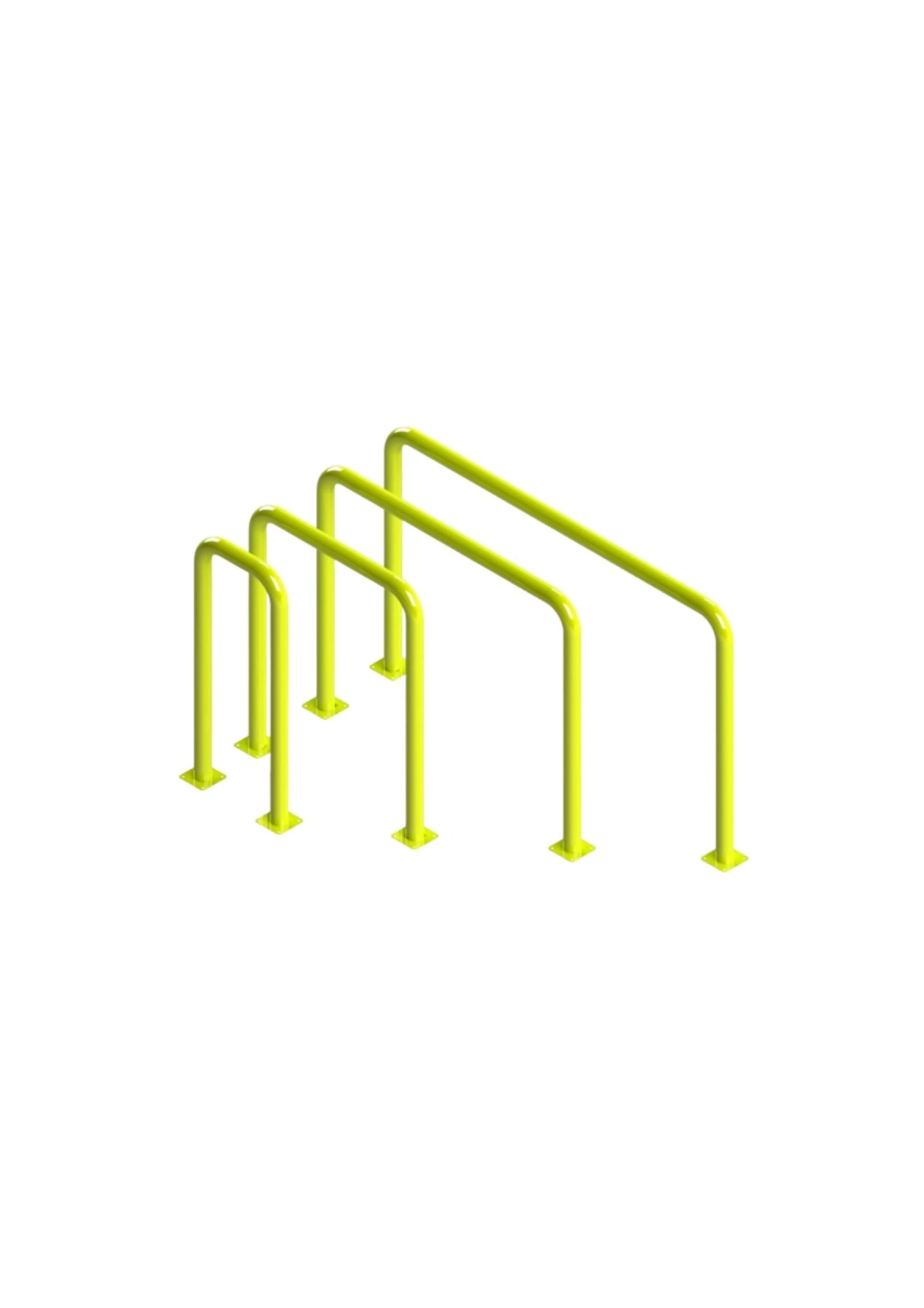 Diagrama — Bollard Base Dupla em formato u Parafusado
