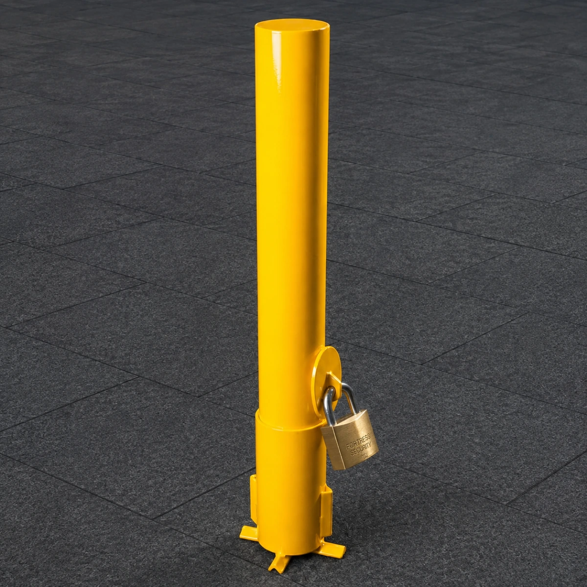 Bollard Removível com Suporte para Cadeado